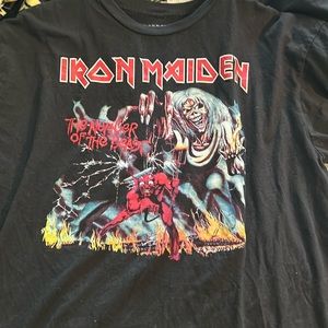 Iron Maiden tshirt xl hot topic 100% cotton back print